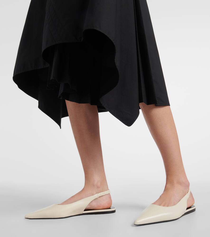 Proenza Schouler Spike leather slingback flats