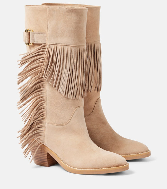 See By Chloe Santiag 65 suede knee-high boots