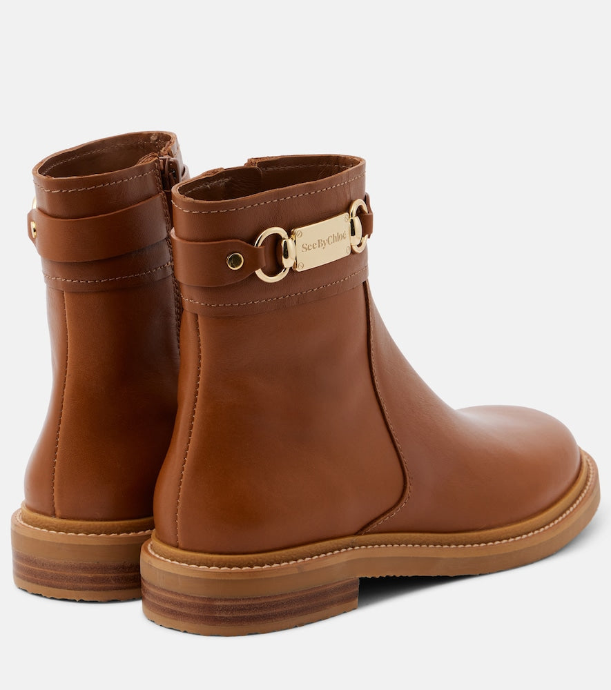 See By Chloe Signature leather ankle boots