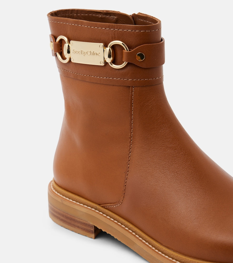 See By Chloe Signature leather ankle boots