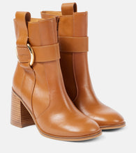 See By Chloe New Ring 80 leather ankle boots