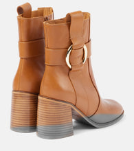 See By Chloe New Ring 80 leather ankle boots