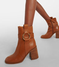 See By Chloe New Ring 80 leather ankle boots