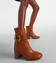 See By Chloe New Ring 80 leather ankle boots