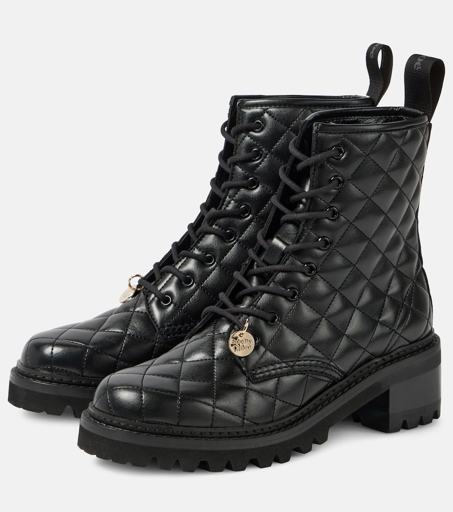 See By Chloe Jodie leather ankle boots