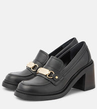 See By Chloe Signature 75 leather loafer pumps