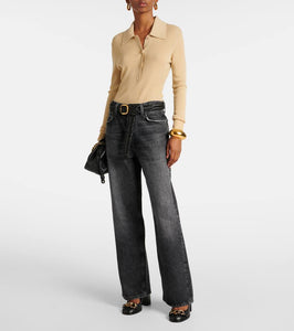 See By Chloe Chain Line leather slingback pumps