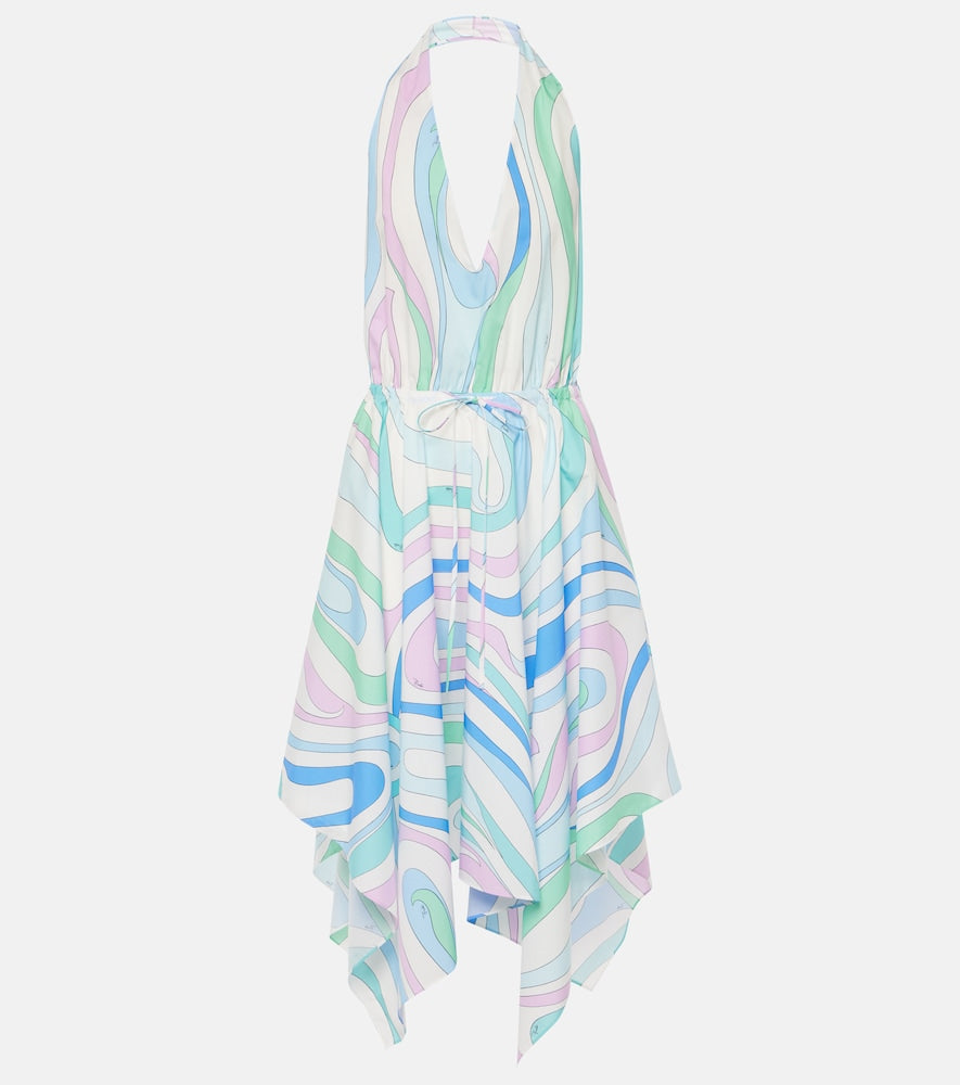 Pucci Marmo halterneck cotton minidress. Pucci Marmo 露背棉质迷你连衣裙