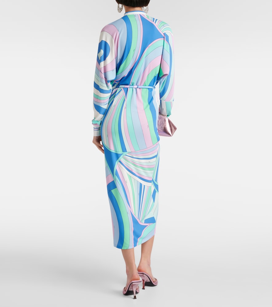 Pucci Layered belted printed tunic