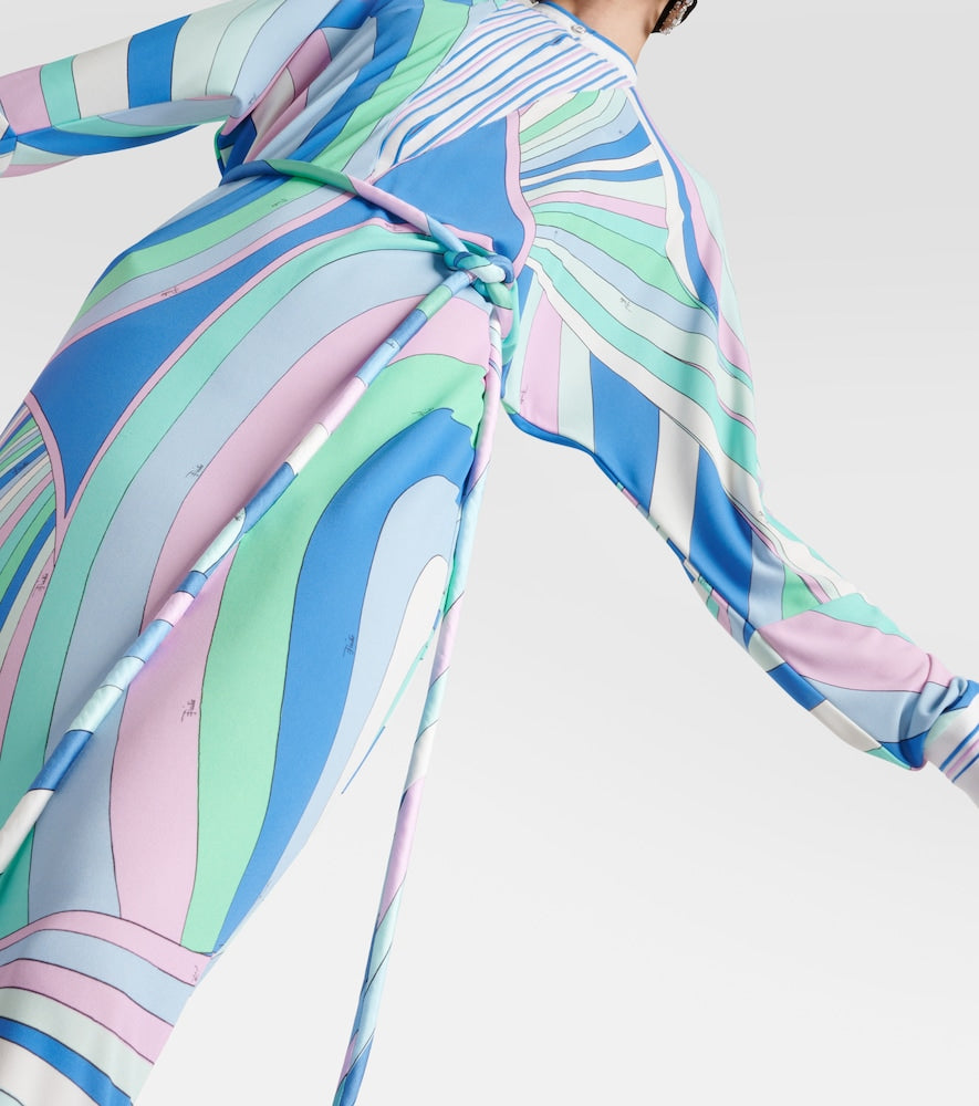 Pucci Layered belted printed tunic