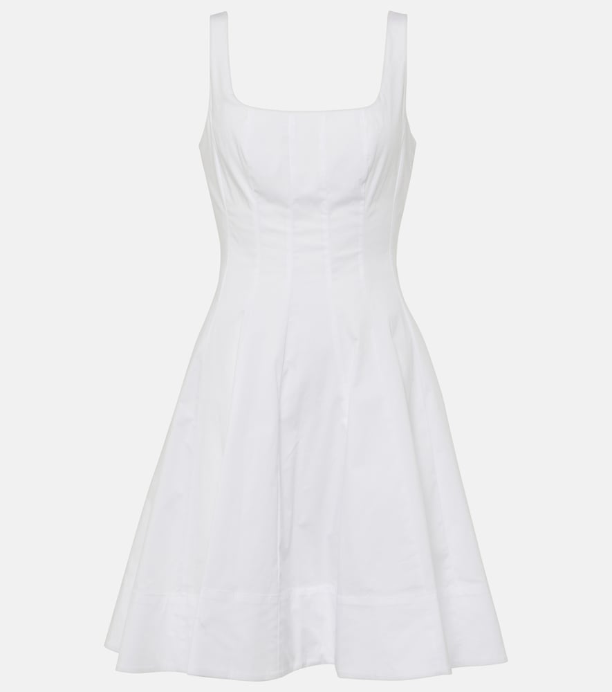 Staud Wells cotton poplin minidress. Staud Wells 棉质府绸迷你连衣裙