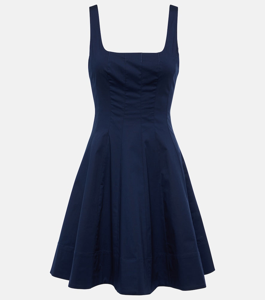 Staud Wells cotton poplin minidress. Staud Wells 棉质府绸迷你连衣裙
