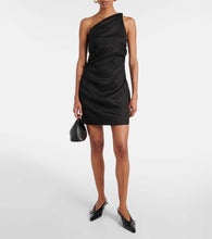 Faithfull Marga gathered linen minidress