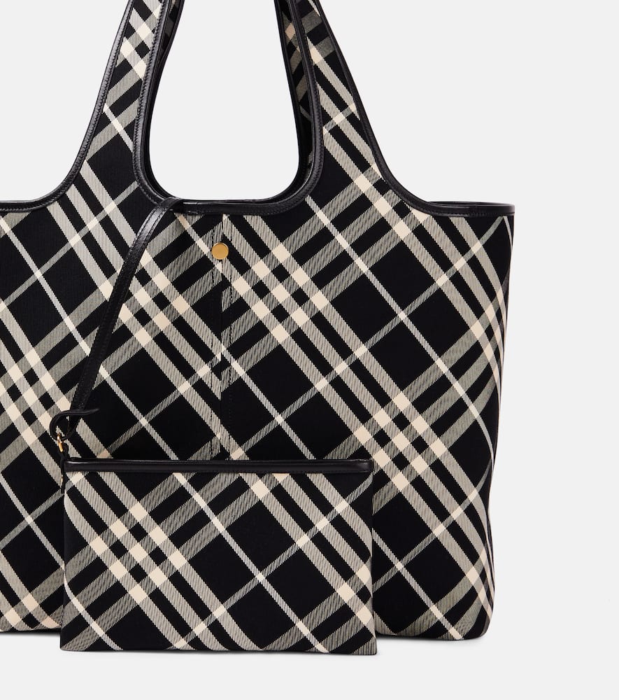Burberry Burberry Check Medium canvas tote bag