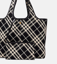 Burberry Burberry Check Medium canvas tote bag