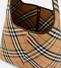 Burberry Burberry Check Small canvas tote bag
