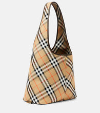 Burberry Burberry Check Small canvas tote bag