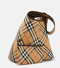 Burberry Burberry Check Small canvas tote bag
