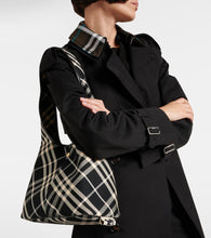 Burberry Check Small canvas tote bag