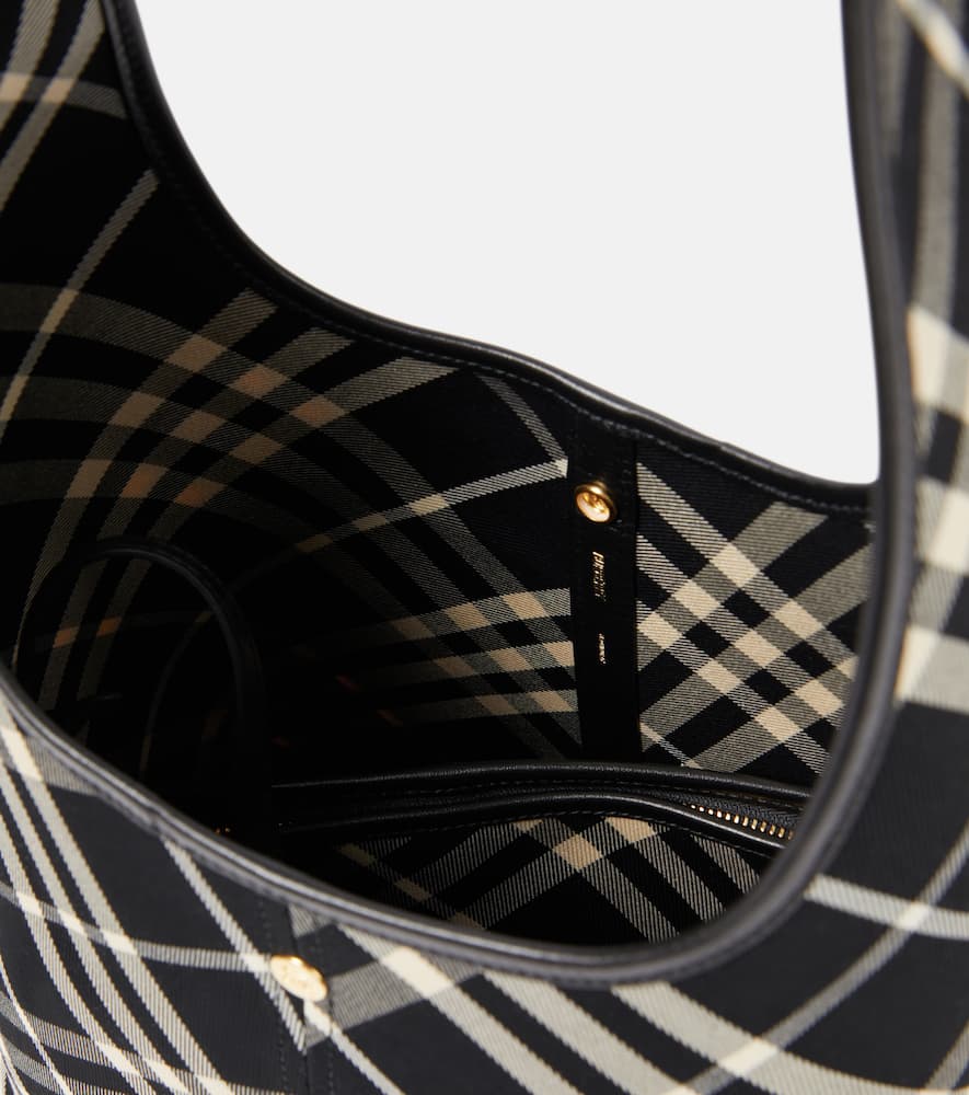 Burberry Check Small canvas tote bag