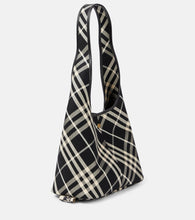 Burberry Check Small canvas tote bag