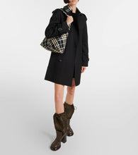 Burberry Check Small canvas tote bag