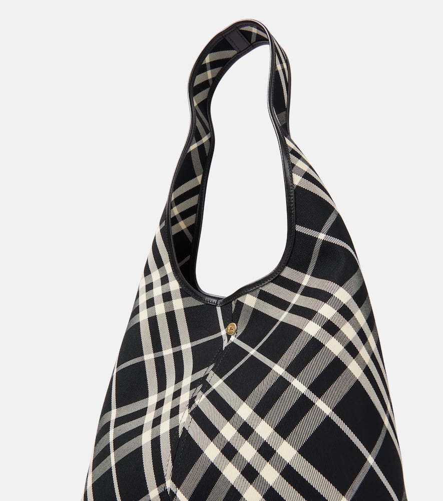Burberry Check Small canvas tote bag