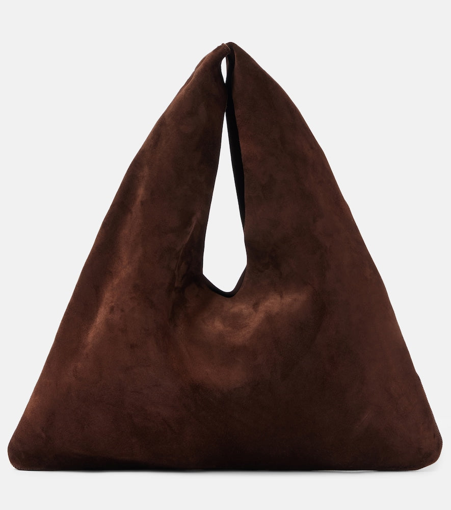 The Row Bindle Small suede tote bag - The Row Bindle 小号绒面革手提包