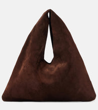 The Row Bindle Small suede tote bag - The Row Bindle 小号绒面革手提包
