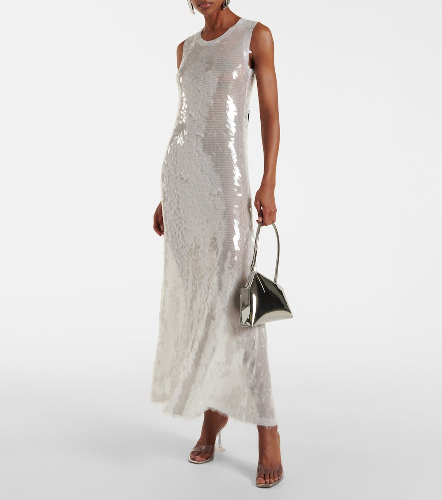 Norma Kamali Sequined maxi dress