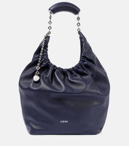 Loewe Squeeze Medium leather shoulder bag. Shop Loewe Shoulder Bags for women now.