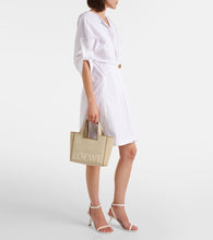 Loewe Loewe Font Small jacquard canvas shopper