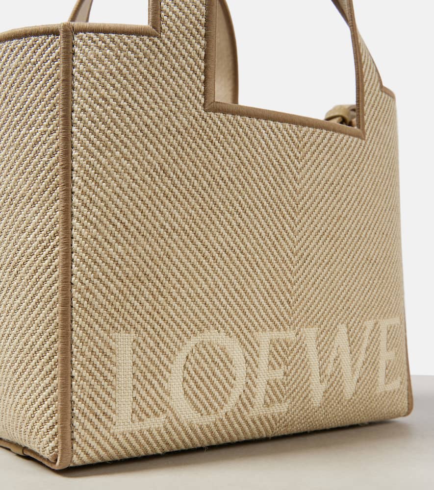 Loewe Loewe Font Small jacquard canvas shopper