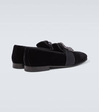 Manolo Blahnik Carlton Jet velvet loafers
