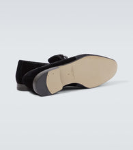 Manolo Blahnik Carlton Jet velvet loafers