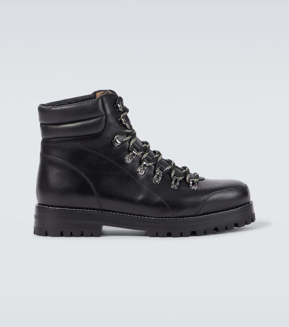 Manolo Blahnik Janka leather lace-up boots