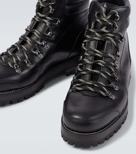 Manolo Blahnik Janka leather lace-up boots