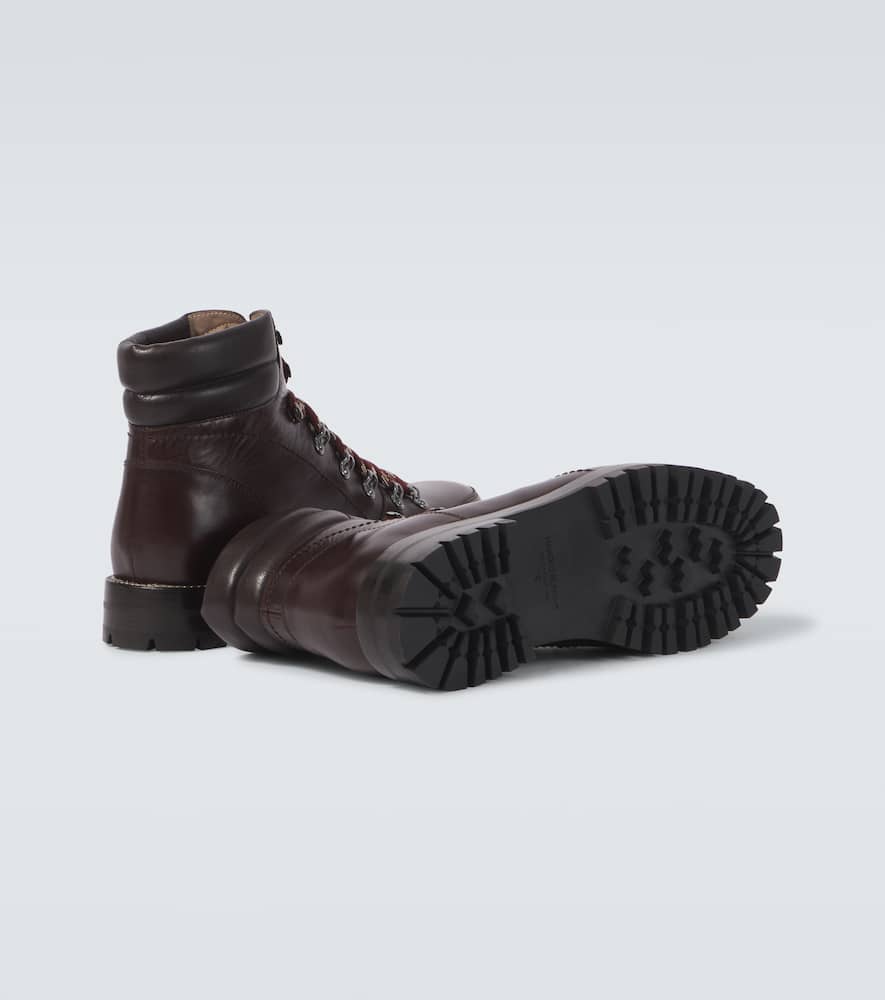 Manolo Blahnik Janka leather lace-up boots