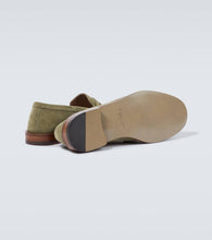 Manolo Blahnik Perry suede penny loafers
