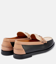 Tod's Colorblocked leather penny loafers