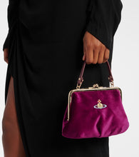 Vivienne Westwood Granny Frame Orb velvet tote bag