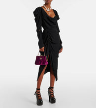 Vivienne Westwood Granny Frame Orb velvet tote bag