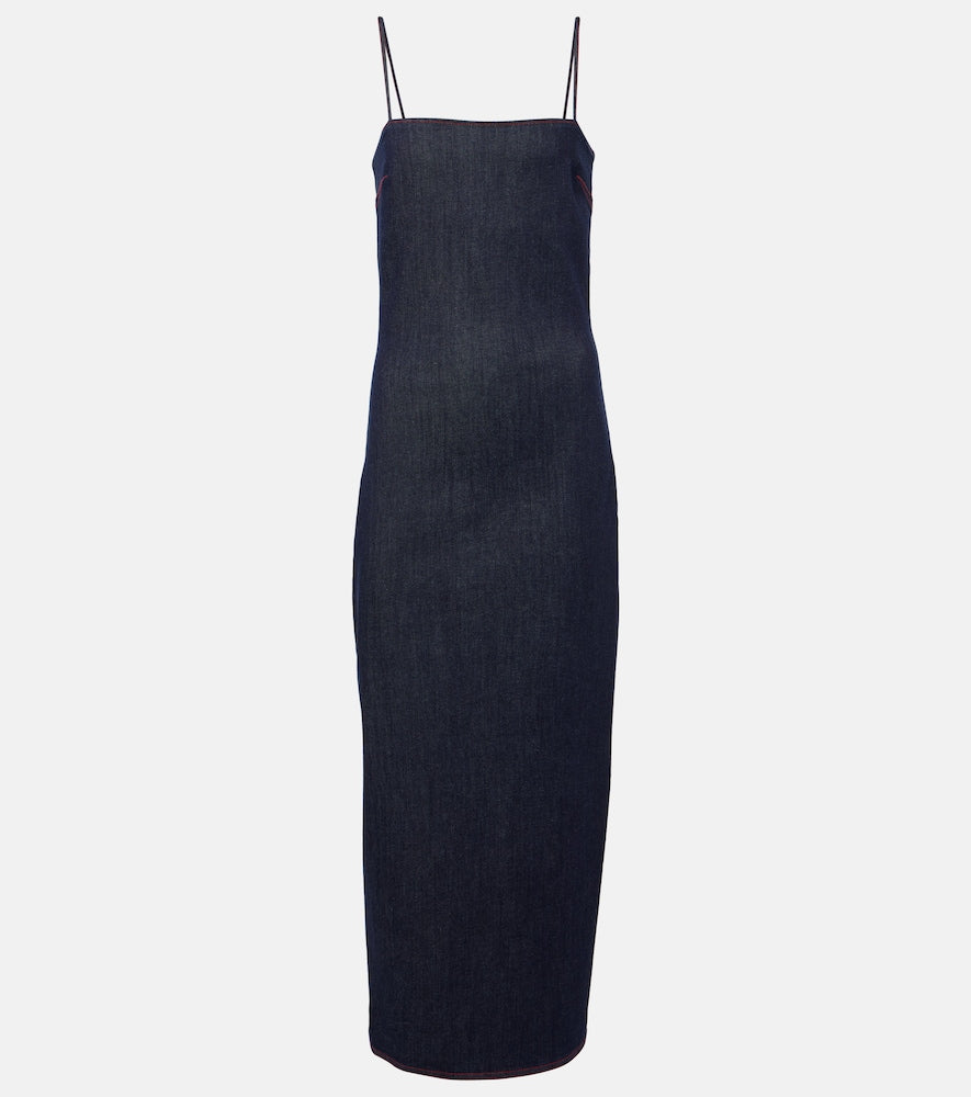 Alaia Denim midi dress. Alaia Denim 中长连衣裙