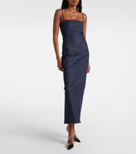 Alaia Denim midi dress