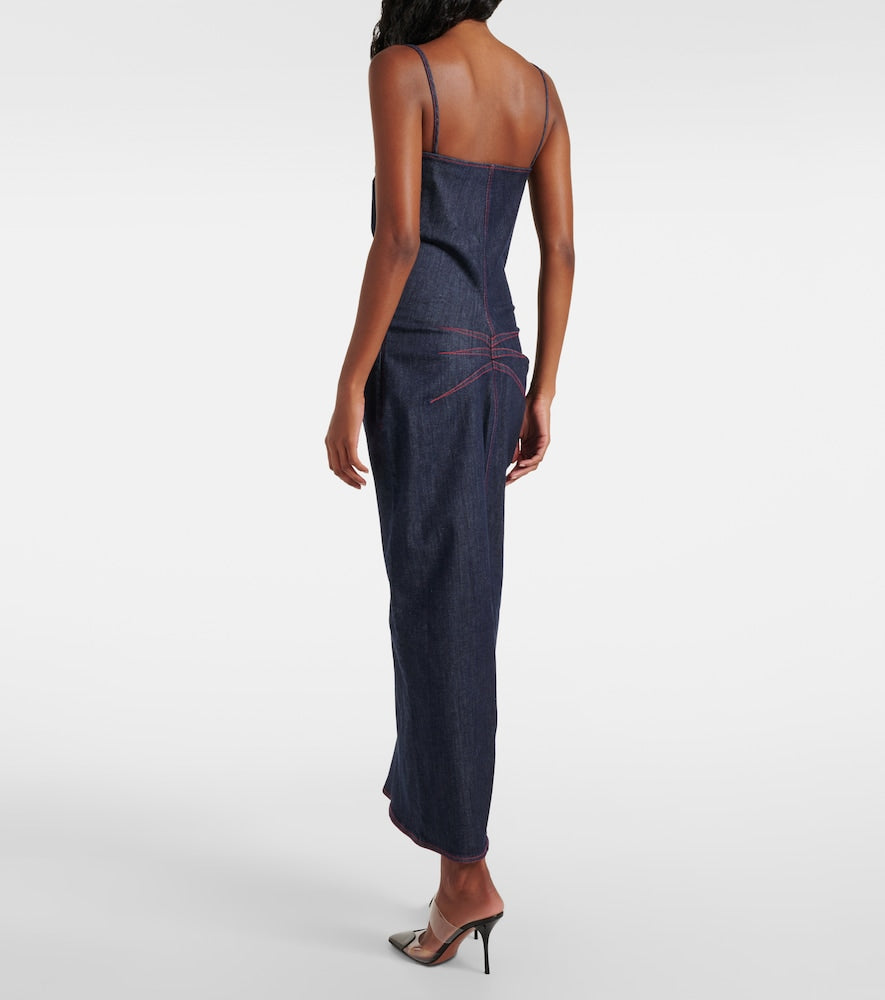 Alaia Denim midi dress