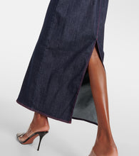 Alaia Denim midi dress
