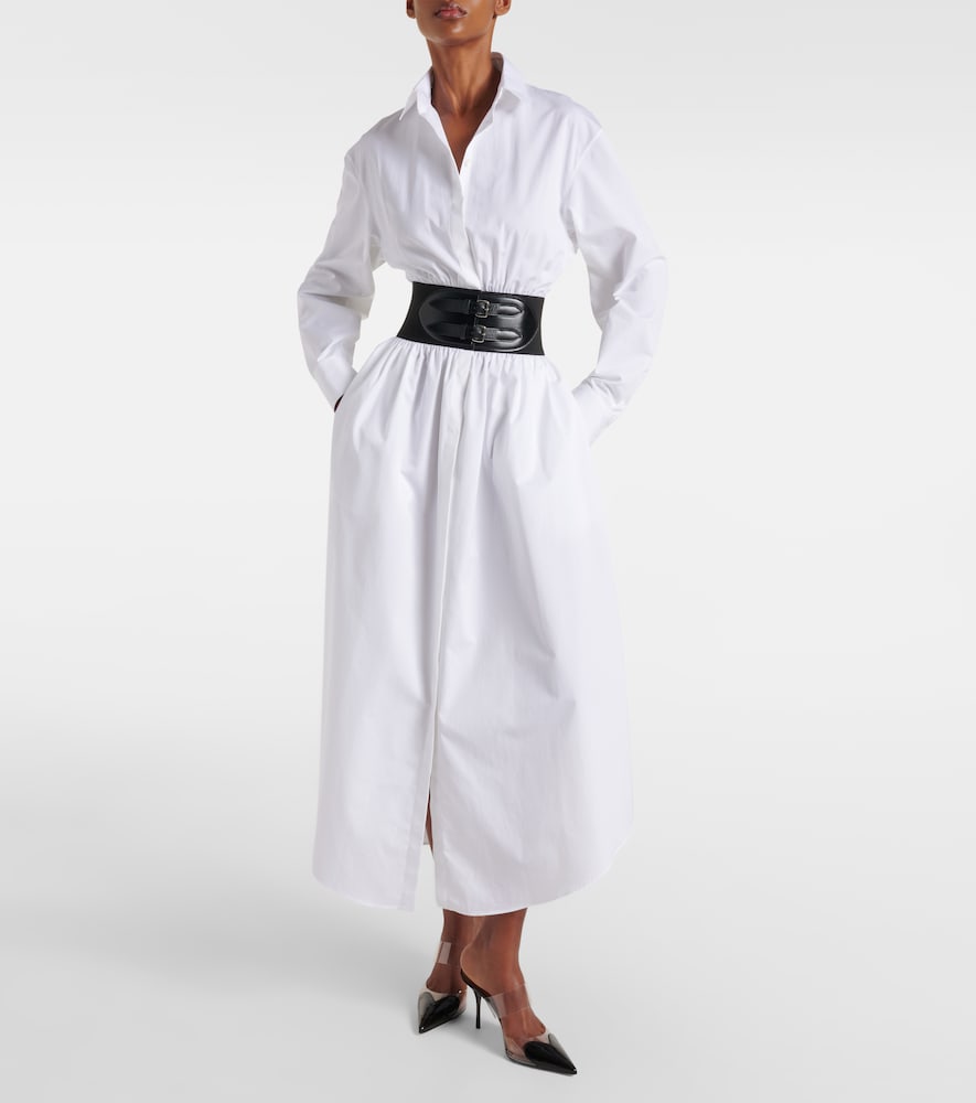 Alaia Cotton poplin shirt dress
