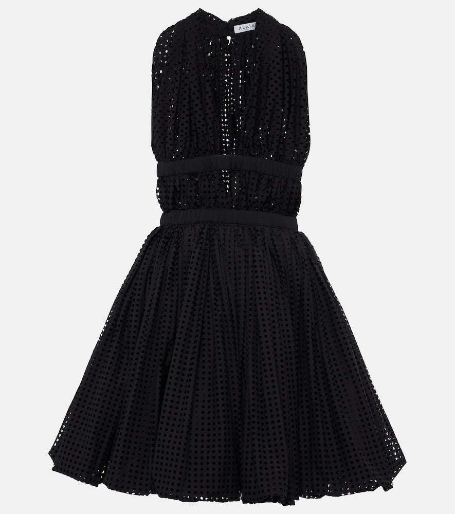 Alaia Deesse cotton-blend minidress. Alaia Deesse 棉混纺迷你连衣裙
