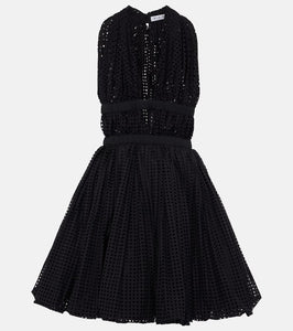 Alaia Deesse cotton-blend minidress