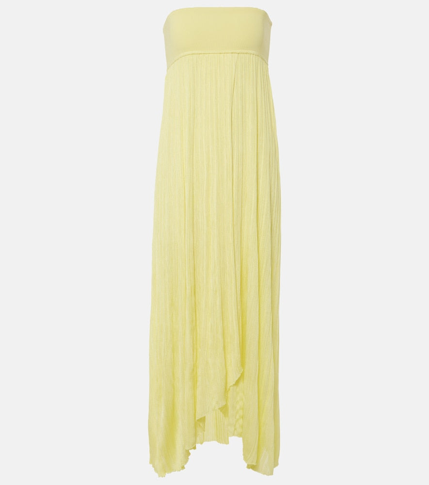 Alaia Pleated bustier dress. Alaia褶皱胸衣连衣裙